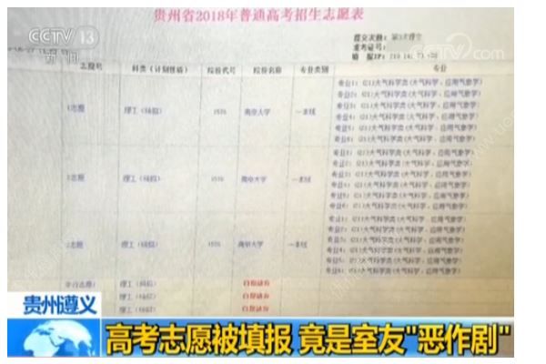 高考志愿被室友冒填，室友自首：想給他們一點教訓！(2)